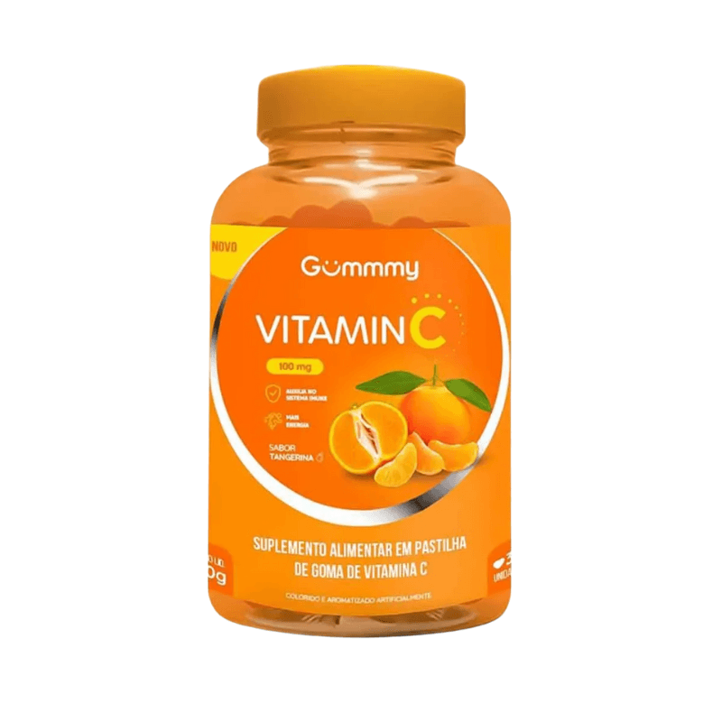 Vitamina C Efervescente Gummy Vitamin C 100mg Tangerina 30 gomas.png